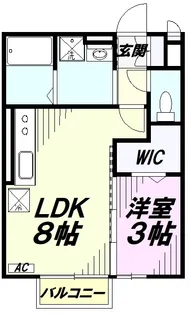 ウィスタリア・モナリエ【2階】の間取り