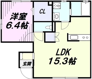 ダイヤメゾン【1階】の間取り