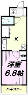エストライフ八王子【3階】の間取り