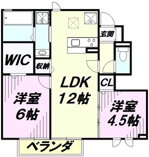 シティハウス【1階】の間取り