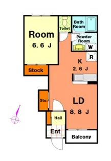 グリーン・ガーデン【1階】の間取り
