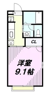 ソレーユB【2階】の間取り