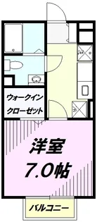 クレセント・シェル【1階】の間取り