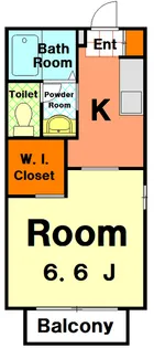 テラス明日香【206号室】の間取り