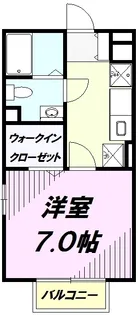 クレセント・シェル【1階】の間取り