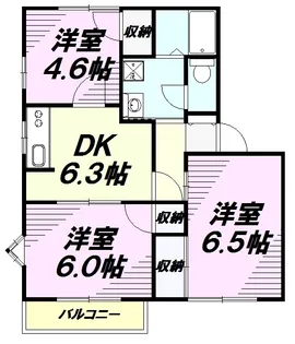 グリーンフレグランスA【2階】の間取り