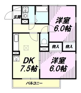 グランシャリオ【2階】の間取り