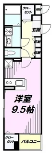 コージー・プレイス【4階】の間取り