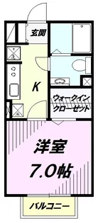 パルフラットM【2階】の間取り