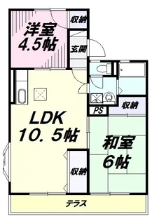 グリーンハイツ【1階】の間取り