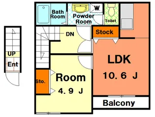 モデルナ【2階】の間取り