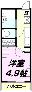 キャビンタコス【3階】の間取り