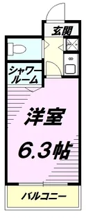 ジョイフル西八王子【1階】の間取り