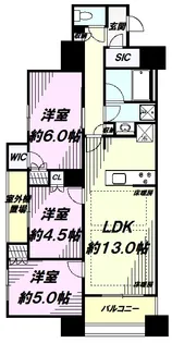 プレシス八王子レグリオ【12階】の間取り