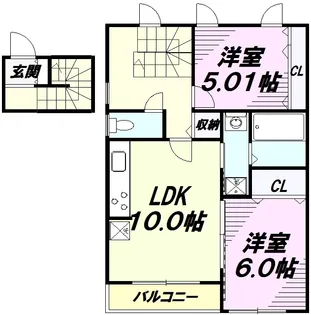 リュミエール【A202号室】の間取り
