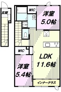 アウローラⅡ【2階】の間取り