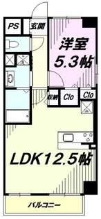 クレール南町【4階】の間取り