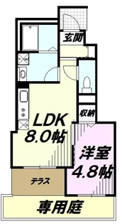 アンサンブルB【1階】の間取り