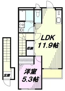 ステーション1【202号室】の間取り