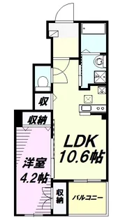 バリーズ弐番館【1階】の間取り