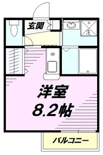 エスポワール小俣【2階】の間取り