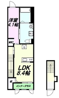 アイル八王子【2階】の間取り