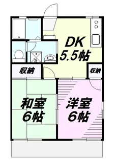 メゾン小山Ⅱ【1階】の間取り