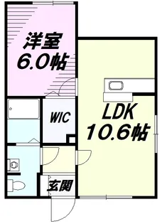 エルメゾン八王子中野上町【1階】の間取り