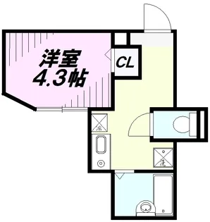 メルディア八王子北野町【1階】の間取り