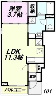 クラール SY【1階】の間取り