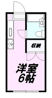 コーポ二葉2号C【202号室】の間取り