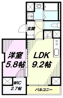 ミカーサ八木町【6階】の間取り