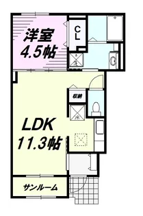 ベル ソレイユ【1階】の間取り