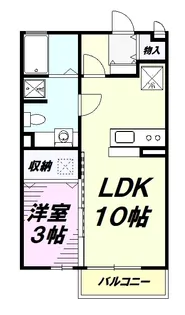 ホワイトミーティアA【1階】の間取り