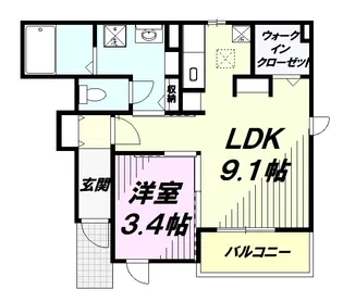 リリアベル【1階】の間取り