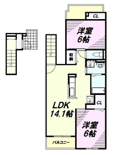 ランド フォレストⅠ【2階】の間取り