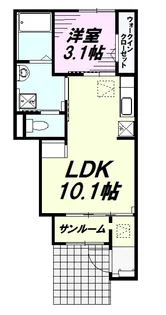 サンライト小宮東【1階】の間取り