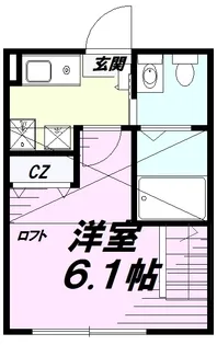 クレール北八王子【2階】の間取り
