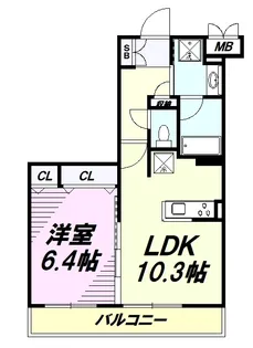 Le Vert Hachioji(ルヴェール八王子)【5階】の間取り