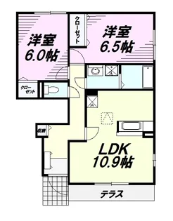 フォレスト ヒル 宇津木【1階】の間取り