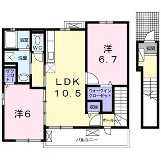 ボニート フィオーレ【2階】の間取り