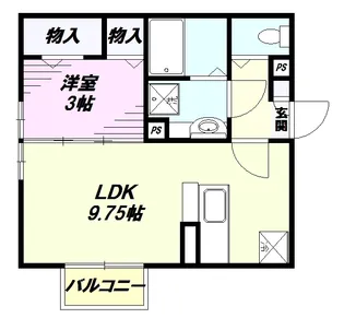 リアン【1階】の間取り