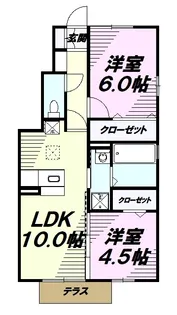アーク・ド・ルミエール【1階】の間取り