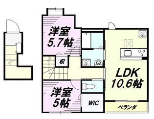 グレイスⅡ【2階】の間取り