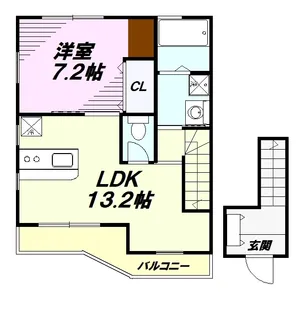 1LDKの間取り画像