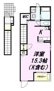 ボンヌ・シャンス多摩【2階】の間取り