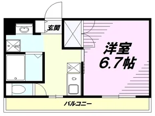 トレセリア暁町【2階】の間取り