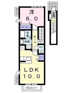 モーダ・パラッツォ【2階】の間取り