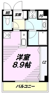 クアイエット【302号室】の間取り