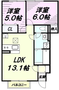 メゾン・ソレイユ【1階】の間取り